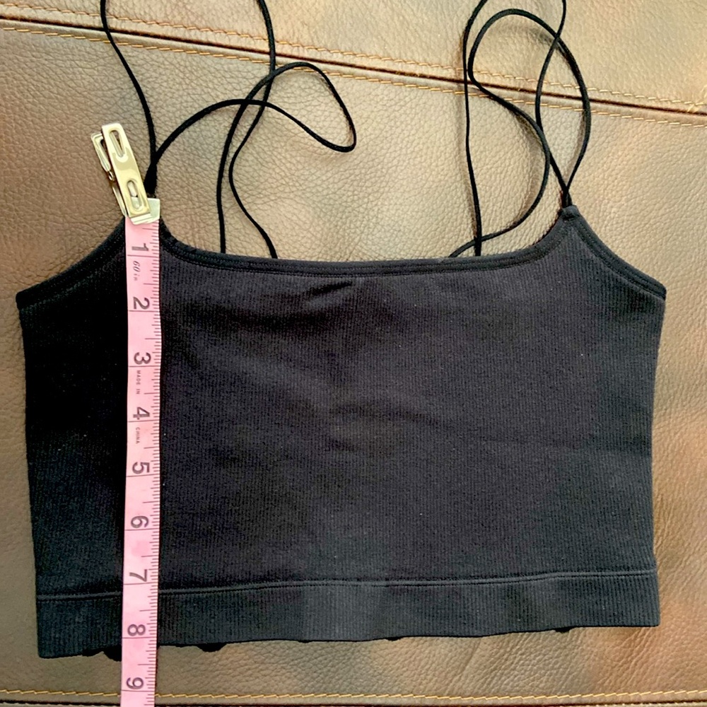 Black bralettes (2) w/lace back. Size S & size L. NWOT. - Picture 6 of 8